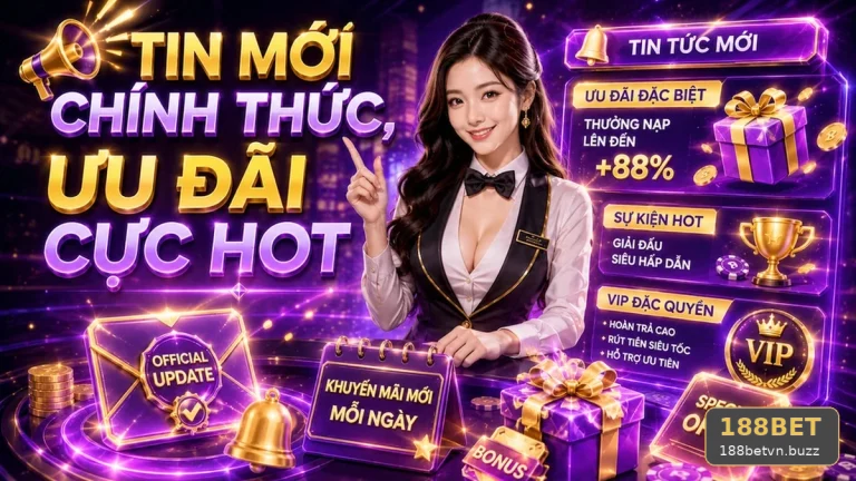 188BET Khuyến Mãi: Đọc Chi Tiết Giao Diện Tin Mới Và Ưu Đãi – 5 Sai Lầm Quanh Năm Khi Kiểm Tra Thời Hạn, Đối Tượng Áp Dụng Và Giới Hạn Nhận Thưởng Qua Góc Kiểm Chứng Theo Tên Miền 188betvn.buzz